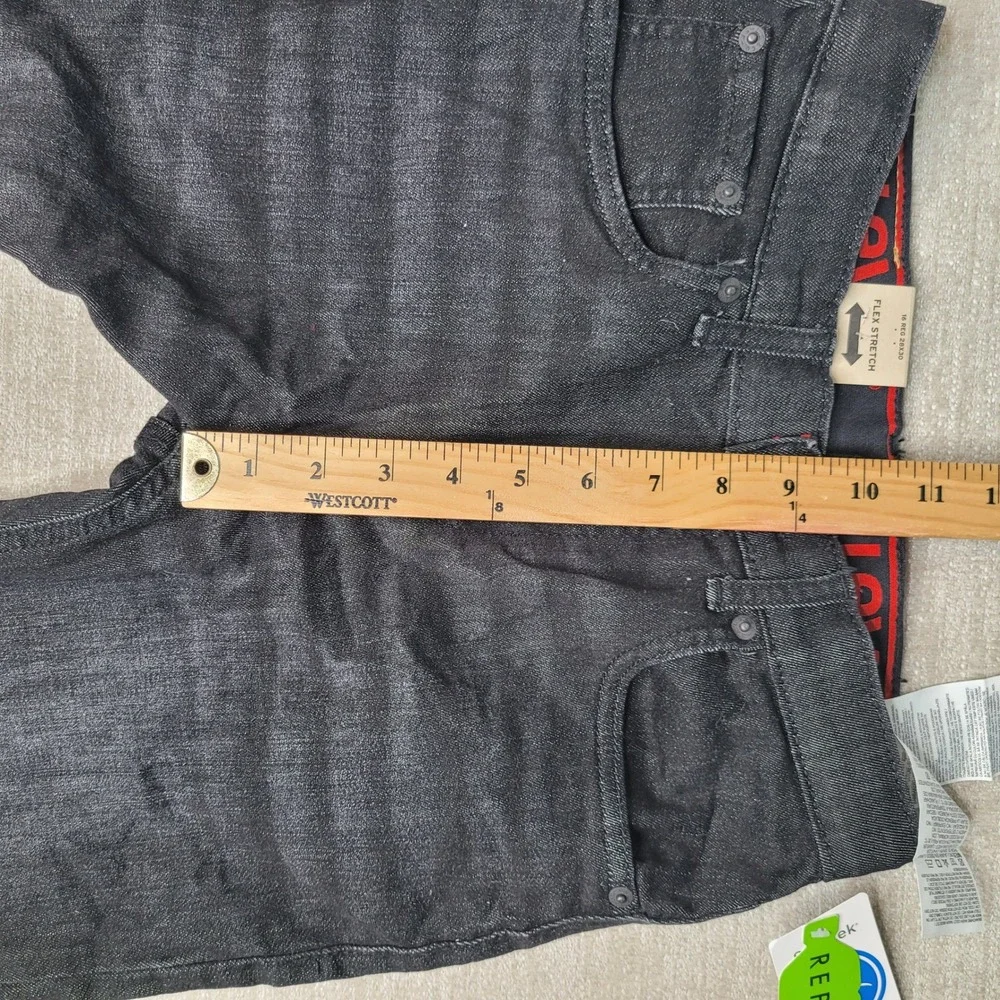 Levis 514 Straight Boys Jeans Size 16 Reg 28x30 Dark Wash Performance Stretch